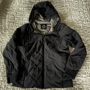 Athleta Girl XL size 14 girls black jacket / lightweight coat